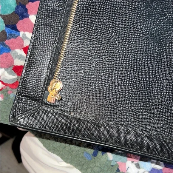 Henry Bendel -  Black Leather laptop Tote - Picture 12 of 15